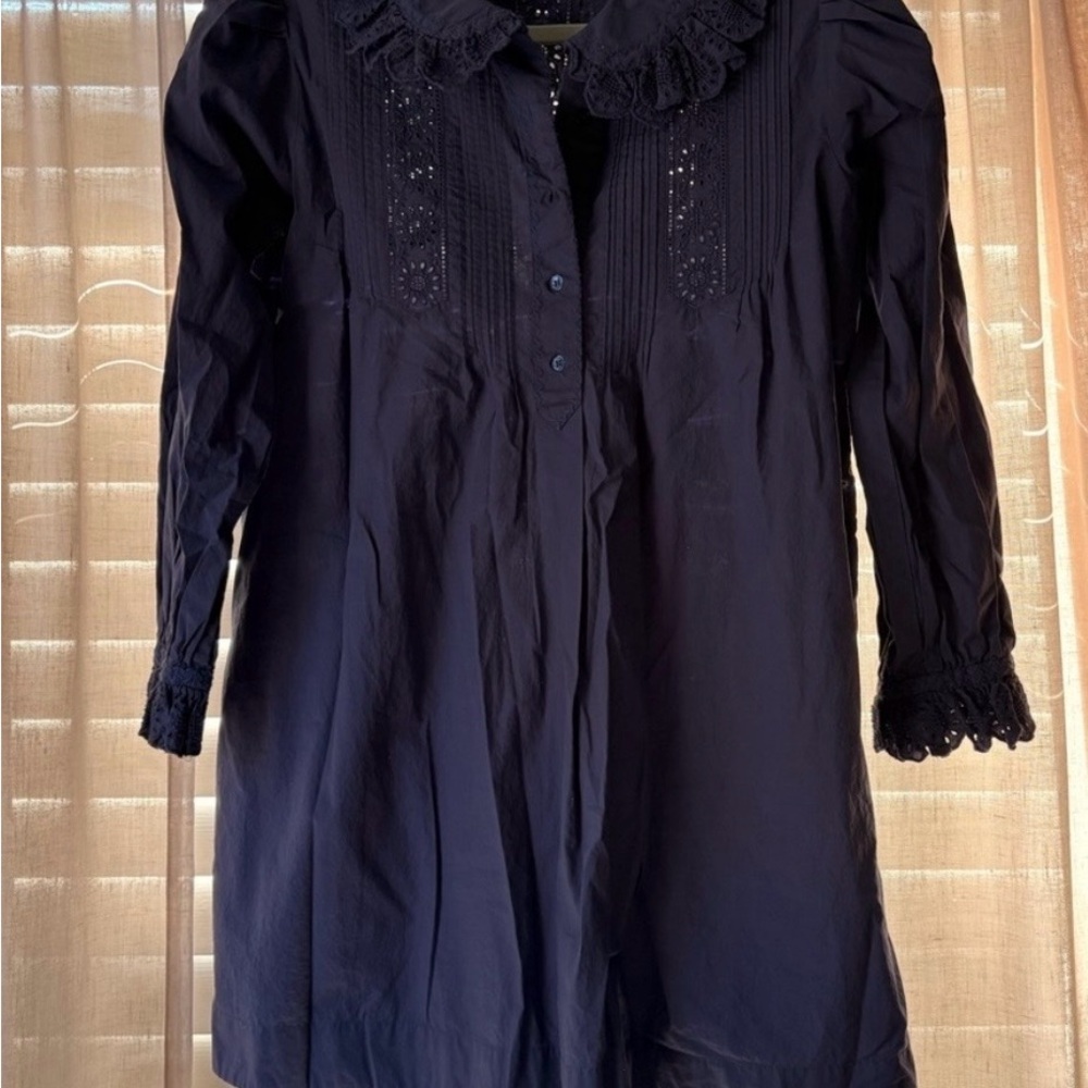 Doen Nerona Mini Dress- navy- size small - Picture 3 of 3